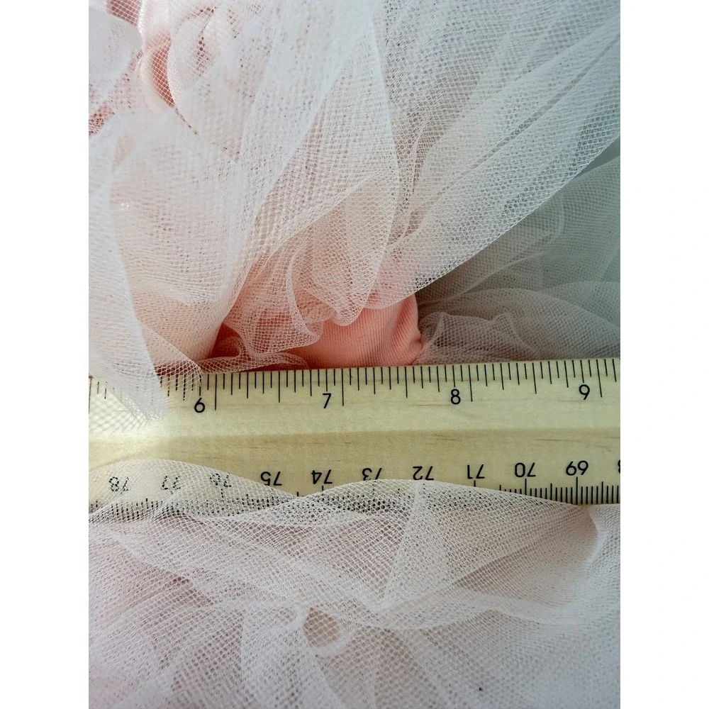 Bebe Baby Girl 2PC Tutu Set Pink Tulle Skirt Flower Headband Rosettes NWT